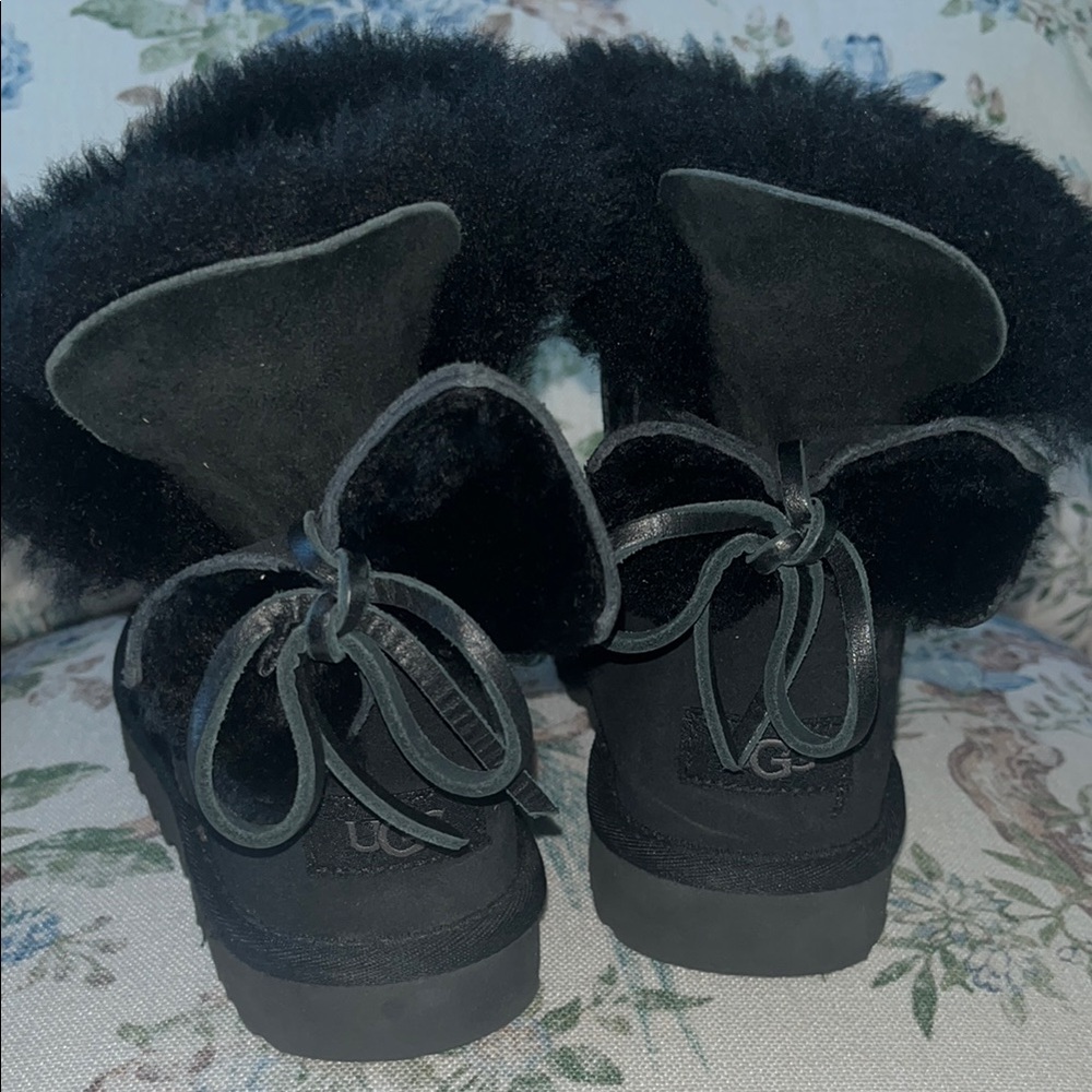 UGG Women's Black Fleece-Lined Boots